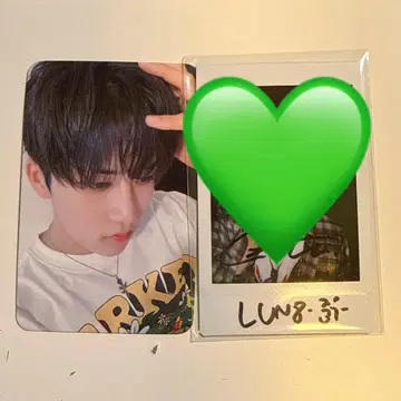 LUN8 준우 친필 사인 폴라로이드 세트