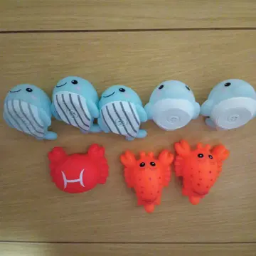 고래와 게 피규어 8개 세트