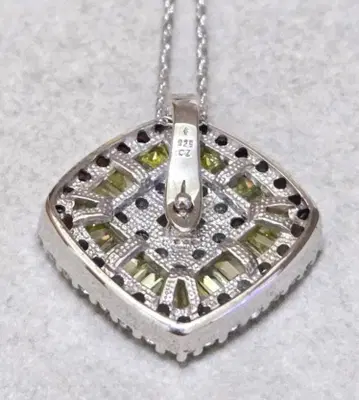 브랜드 불명 SILVER 925 지르코니아 반짝반짝 목걸이 C2452