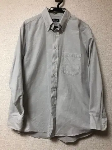 Edwards 그레이 버튼 다운 셔츠 M