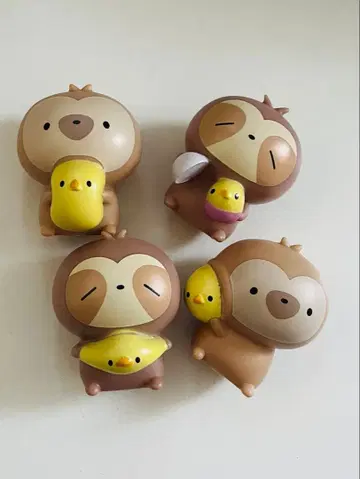 그냥 게으름뱅이 삐요쨩과 함께 가챠가챠 소프트 비닐 피규어 전 4종