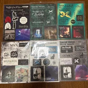 ReoNa 라이브 회장 한정판 스티커 6장 세트 굿즈 CD DVD 레오나