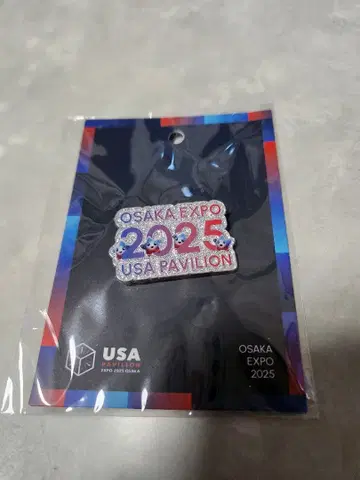 오사카 만박 미국 파빌리온 핀 배지