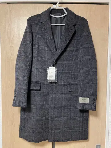 그린 라벨 릴랙싱 메리노 100s 다크 그레이 체스터 코트 S