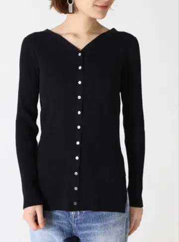 1er Arrondissement 2way 리브 니트 가디건