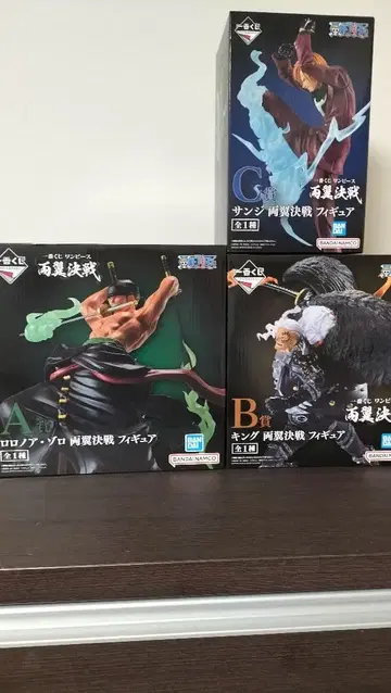 원피스 제일복권 조로 A상, 킹 B상, 상디 C상 피규어