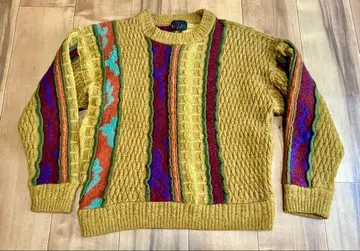 빈티지 santafe 산타페 멀티 컬러 아트 패턴 니트 스웨터