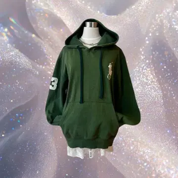 [ y2k ] 폴로 랄프로렌 빅 포니 후드티 헤이세이 갸루 맥브링