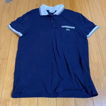 LACOSTE 네이비 피케 셔츠 US L