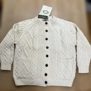 아란 니트 마켓 핸드 니트 가디건 M 사이즈