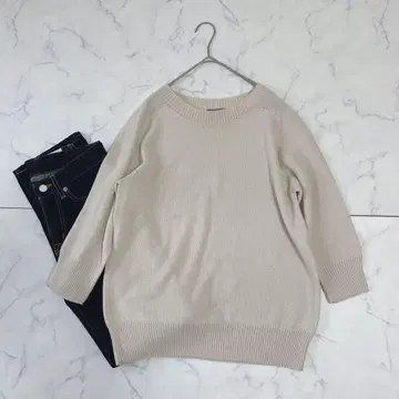 [ 새상품급 ] 마가렛호웰 울코튼 블렌드 니트 크루넥 M