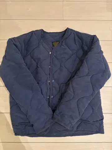 빈티지 네이비 퀼팅 자켓