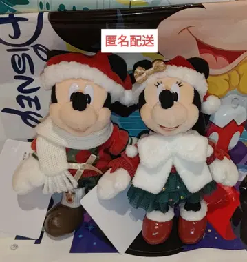 미키 미니 인형 배지 키링 크리스마스 2025