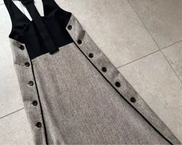 ADORE 69,300엔 베이지 네프 트위드 원피스 오버롤 스커트