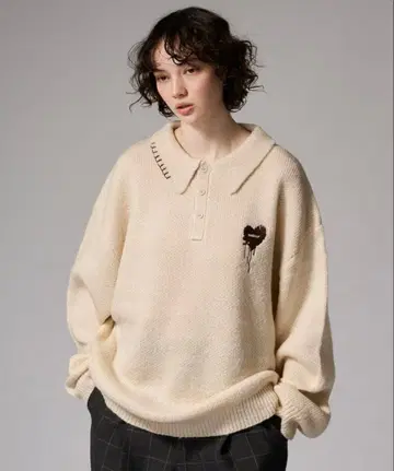 ONCILY 모듬 볼륨 니트 폴로