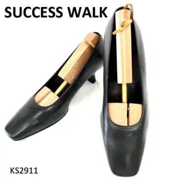 서세스워크 새상품 와코루 스퀘어토 가죽 블랙 22.5cm