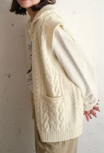 FREAK'S STORE 피셔맨 니트 베스트