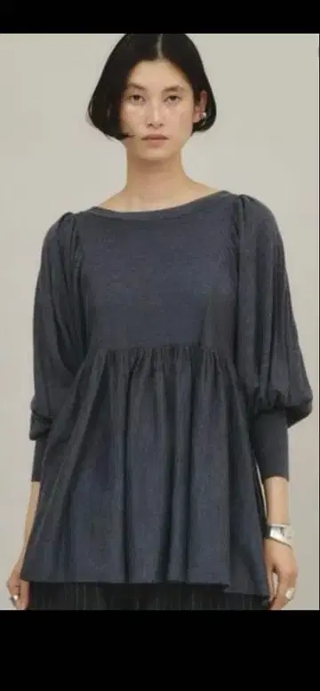 캘런솔로지 개더 니트 풀오버