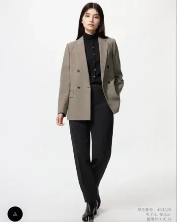 웜 스마트 팬츠 겨울용 블랙 S 유니클로