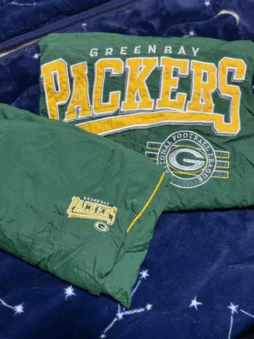그린베이 패커스 나일론 자켓 팬츠 세트 셋업