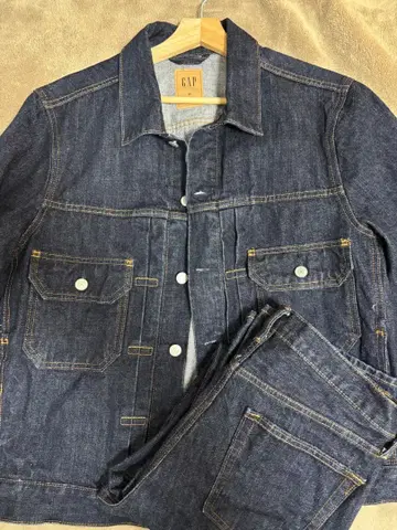 GAP 헤비 웨이트 데님 자켓 팬츠 세트