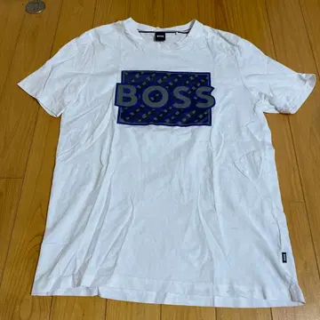 BOSS 로고 T셔츠 XL 화이트
