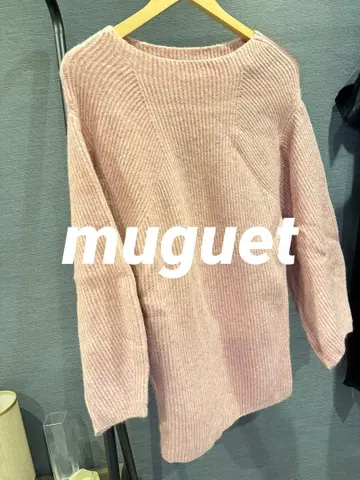 muguet 라쿤 니트 미니 원피스 핑크 m 사이즈