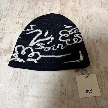 SLY 비니 새상품 택 포함 네이비