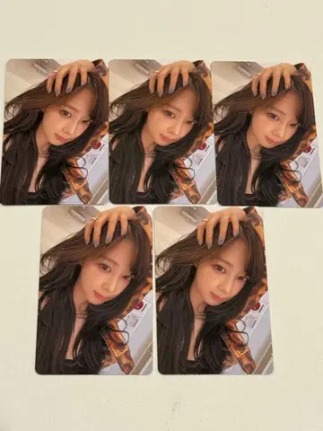 aespa 지젤 6000엔 구매 혜택 트레이딩 카드 5장