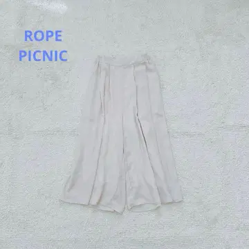 로페피크닉 가우초 팬츠 턱 플레어 와이드 팬츠 뒷밴딩