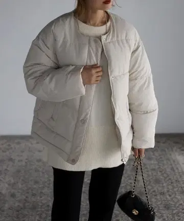 미사용 새상품*다운 코트 / 아이보리 *즉시 구매 OK