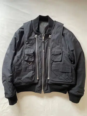 새상품급 applied art forms 모듈러 플라이트 자켓 봄버