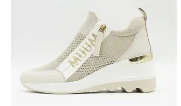 인기 MUUM 지퍼 니트 웨지솔 스니커즈 반값에