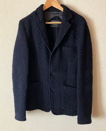 저널 스탠다드 TRISECT 니트 자켓 네이비 L