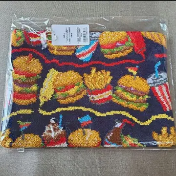 [ 완판 미개봉 ] 페이러 플랫 파우치 버거샵 네이비