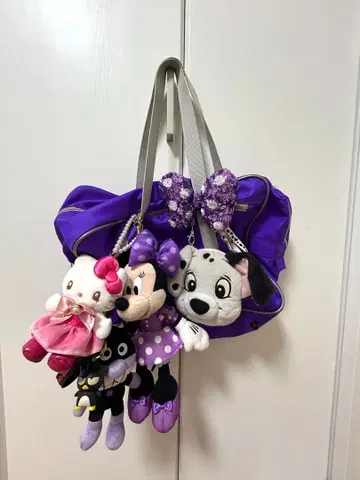 구 와페 보라색 키링 포함