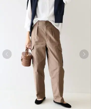 SLOBE IENA 스 이에나 카고 팬츠 베이지