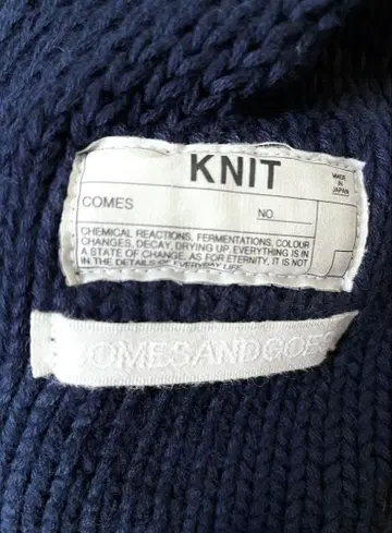 COMESANDGOES COTTON 3G STANDARD KNIT 네이비