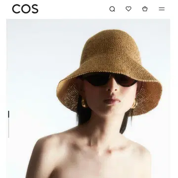 COS 페이퍼 햇 CROCHET PAPER HAT