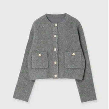 아뉴앙스 노카라 니트 자켓