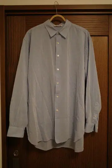 AURALEE HARD TWIST FINX ORGANDY 셔츠 5