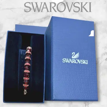 [ 새상품 박스 포함 ] 스와로브스키 팔찌 1110385 레드 기프트