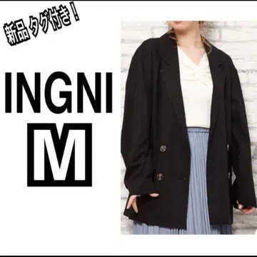 [INGNI] 여성용 아우터 자켓 테일러드 더블 버튼 블랙