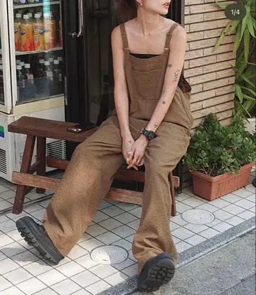 브라운 살로펫 코튼 혼방