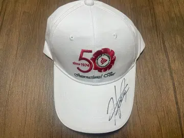 마쓰야마 히데키 프로 50주년 기념 사인 포함 캡