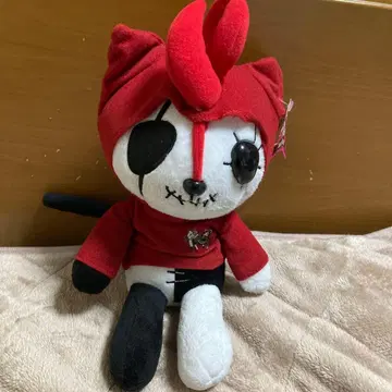 [택 포함] HANGRY&ANGRY 빨간색 후드티 봉제 인형