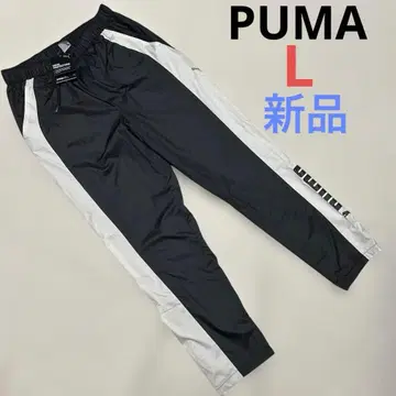 푸마 윈드팬츠 여성용 속기모 샤카팬츠 새상품 L 블랙