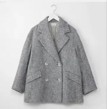 PLST 트위드 하프 코트