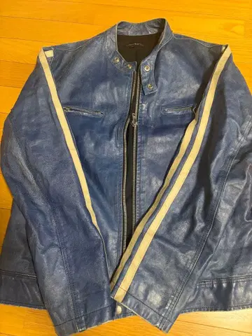 NEXT 소가죽 파랑 자켓