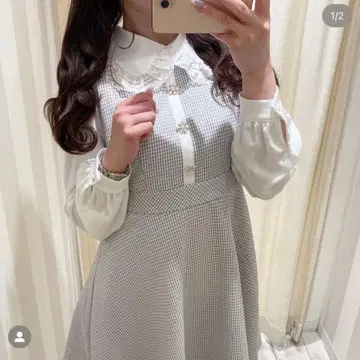 evelyn 옷깃 프릴 op 원피스